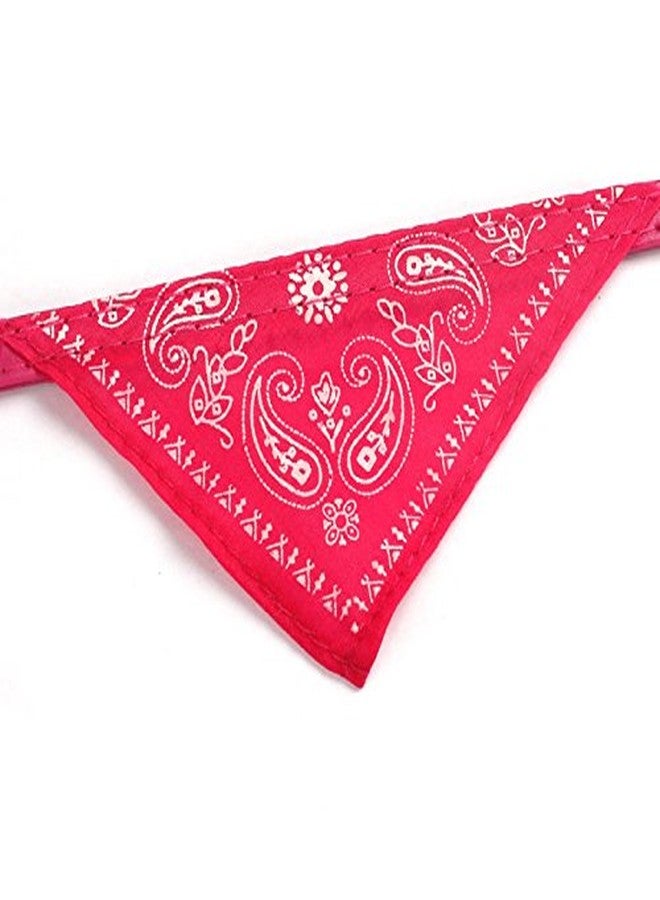 Sage Square Adjustable Scarf Cum Bandana Cum Neckerchief Collar Cum Neck Tie for Puppy/Cat/Kitten (Red) - Image 4